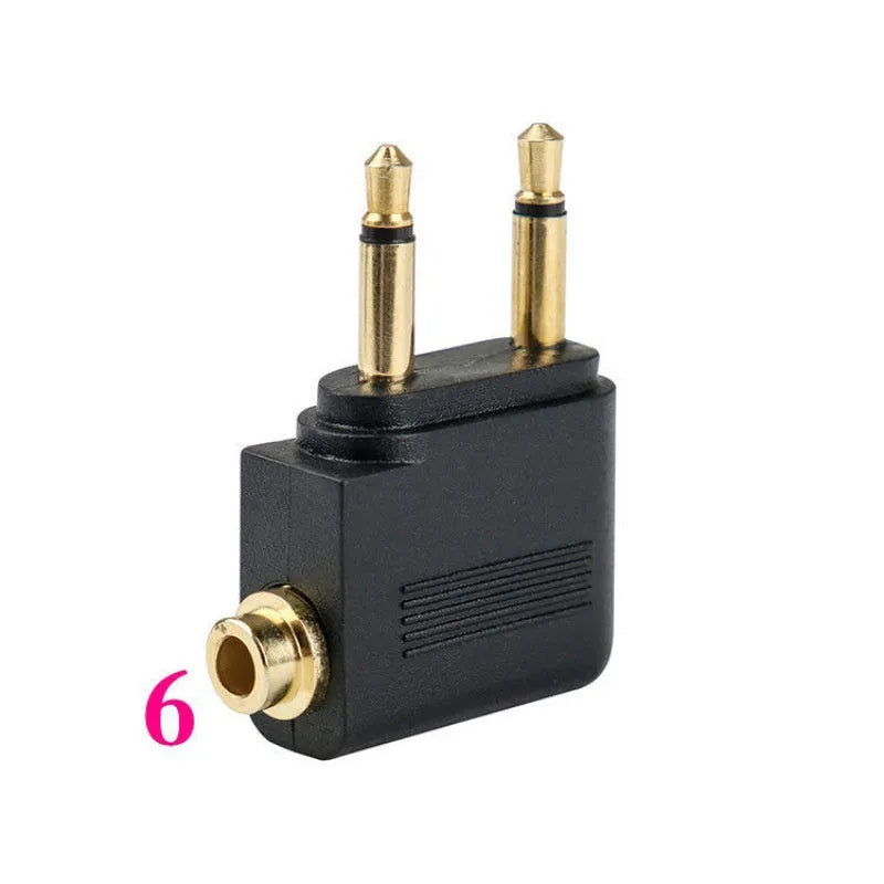 Black Bluetooth 5.4 audio adapter with flexible 3.5mm plug for wireless connectivity