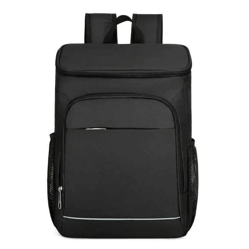 Large capacity outdoor thermal picnic backpack in Oxford cloth with curved shoulder straps and dry wet separation
