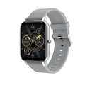 H80 sports smart watch with silicone strap on a wrist, showing a watch face displaying heart rate and blood oxygen data.