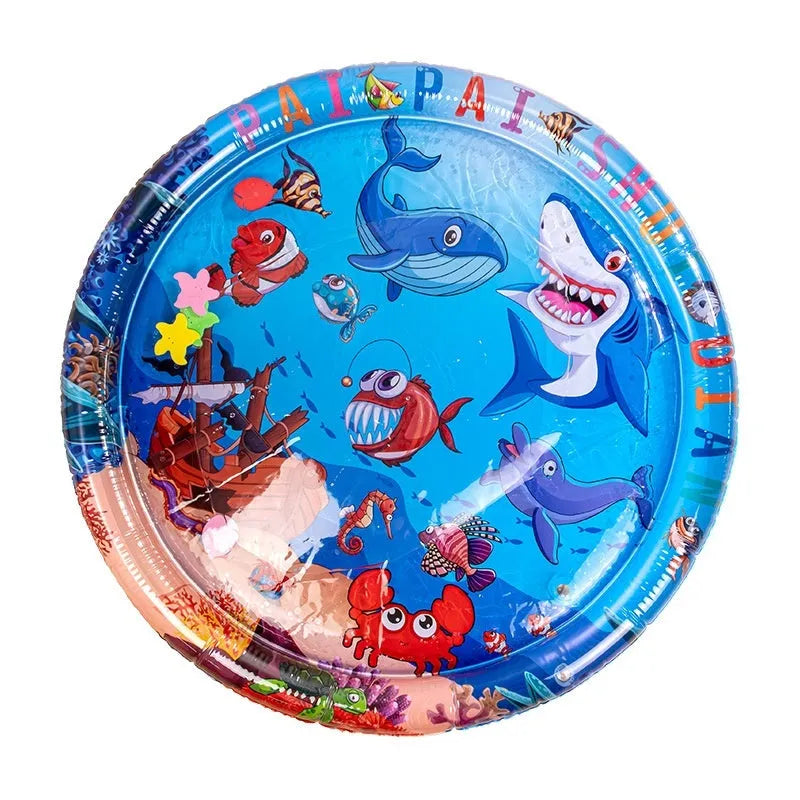 PVC inflatable water cooling bed for pets in dolphin and shark designs