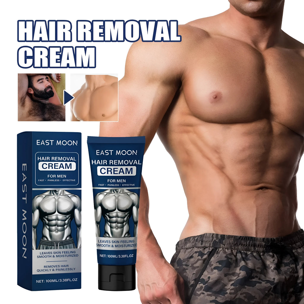 Men's body depilatory cream 100ml for beard armpit hand and leg hair removal
