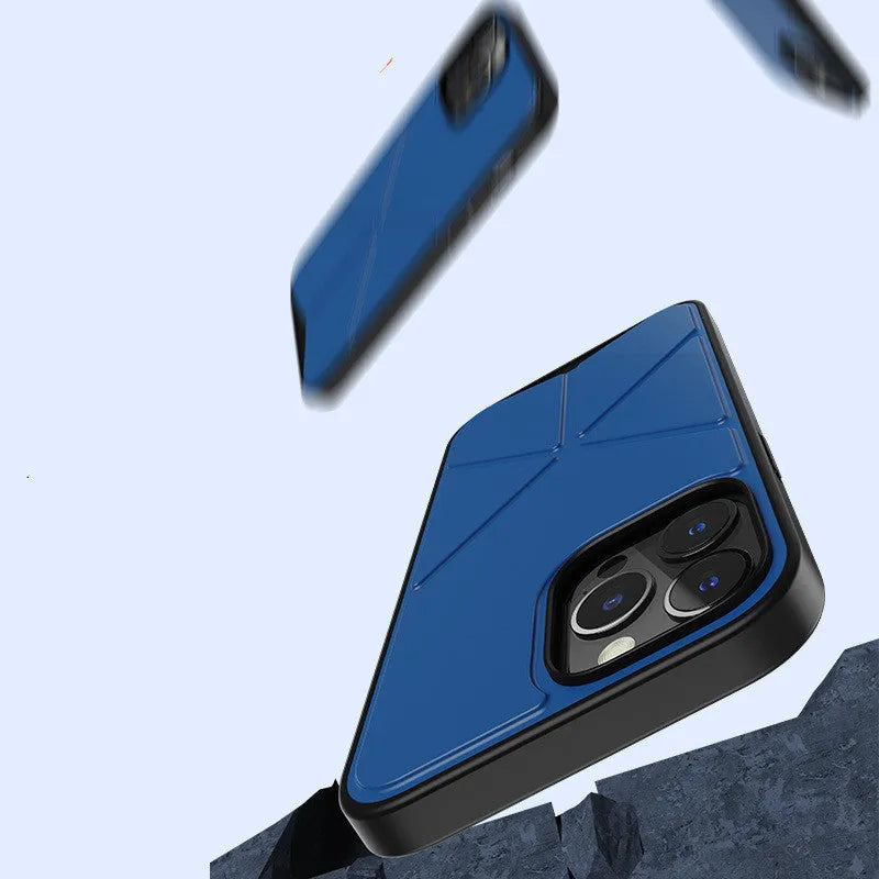 iPhone 13 Series TPU back cover case in black or blue solid colour options