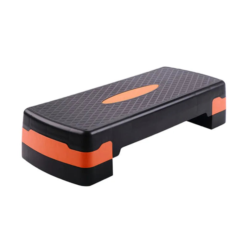 ABS fitness stepper platform for step aerobics in grey, green, or orange colours