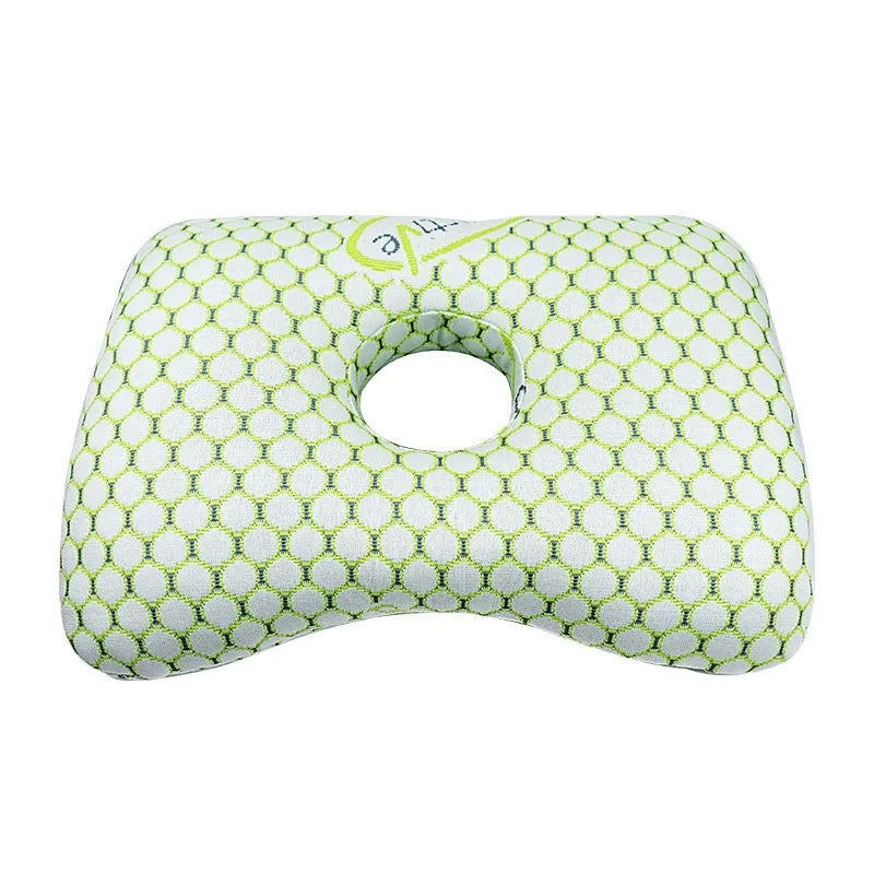 Beauty salon single hole ear pillow for adults in New Chinese style, measuring 39 by 28 by 6 centimetres.