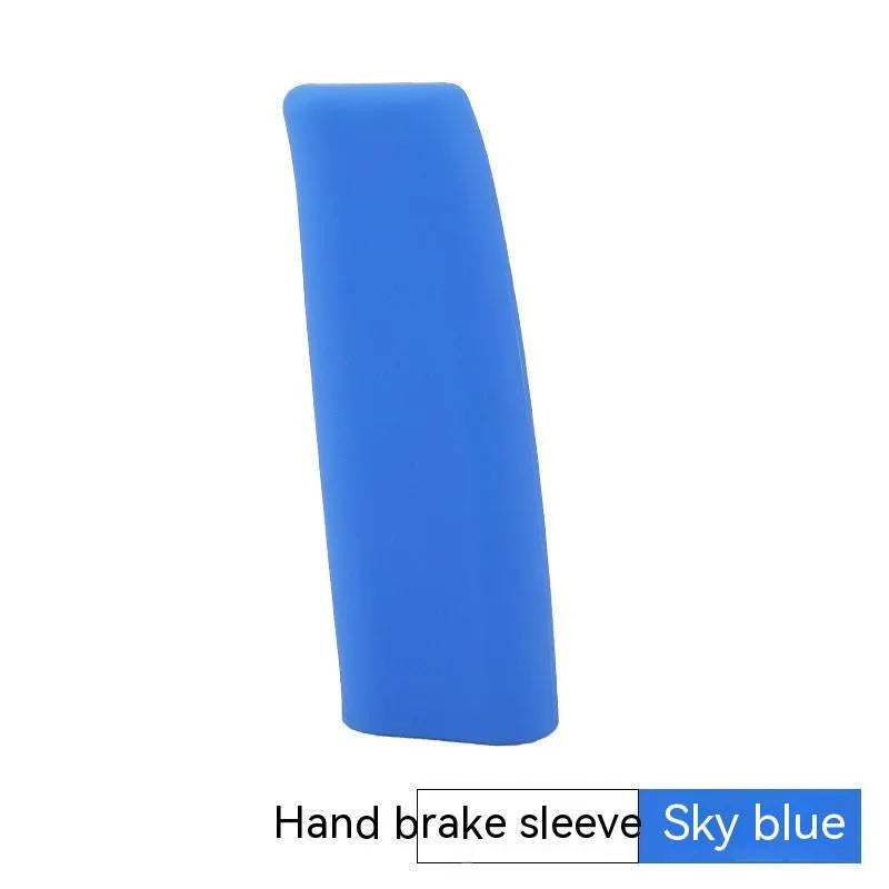 Silicone car handbrake sleeve in five colours for universal vehicle fit