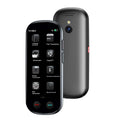 Black two-way simultaneous interpretation translator for business with lanyard and charging cable.
