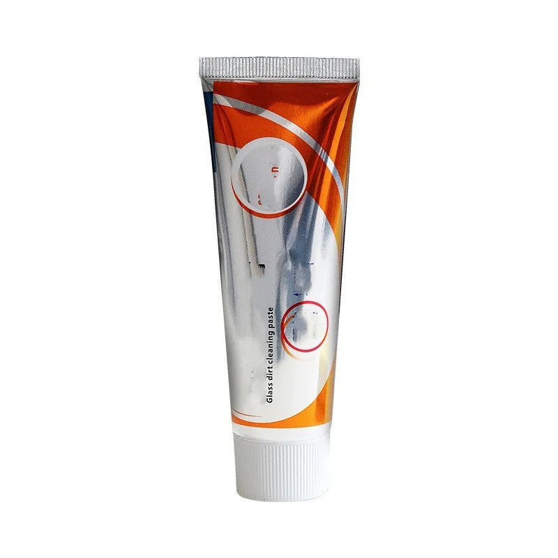 65ml white car windshield cleaning paste bottle with spong mop for oil stain removal from vehicle glass