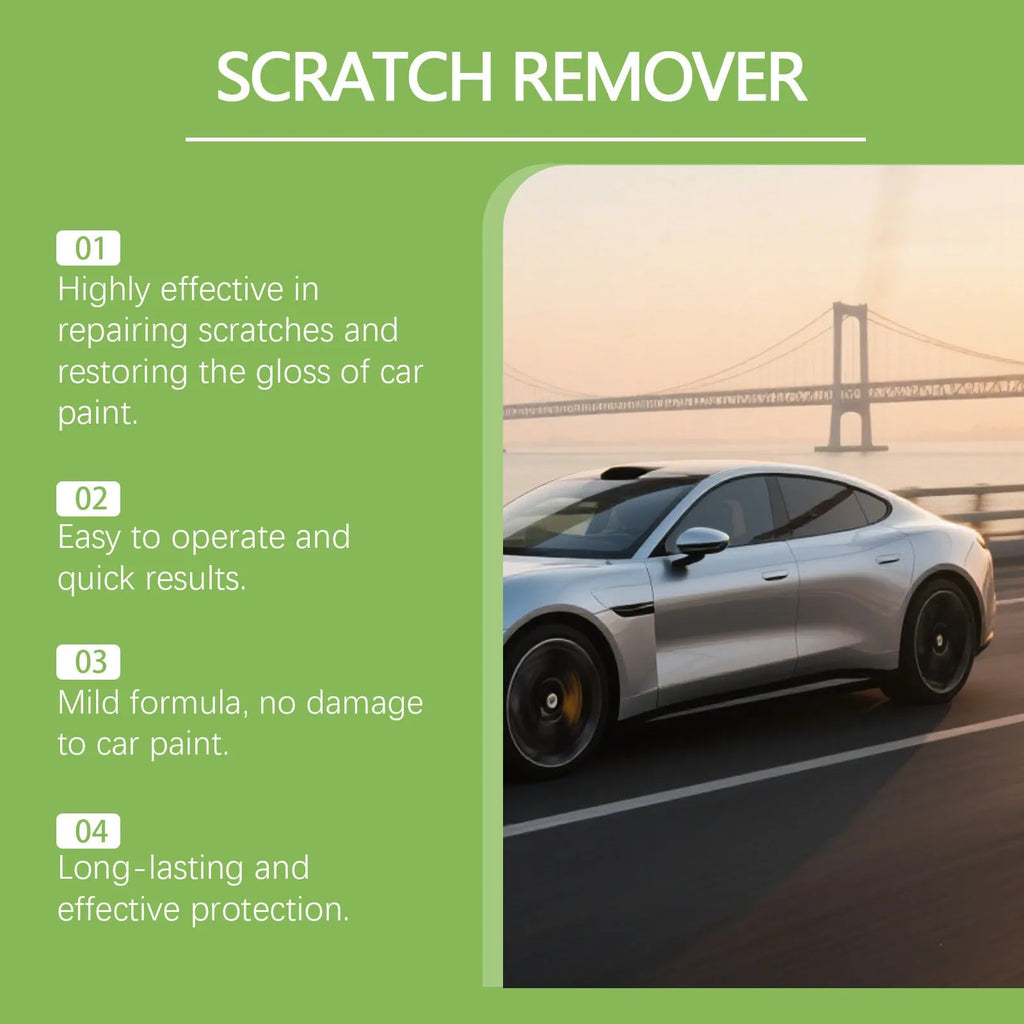 100g tube of car scratch repair cream for automotive paint surfaces with calcium carbonate formula