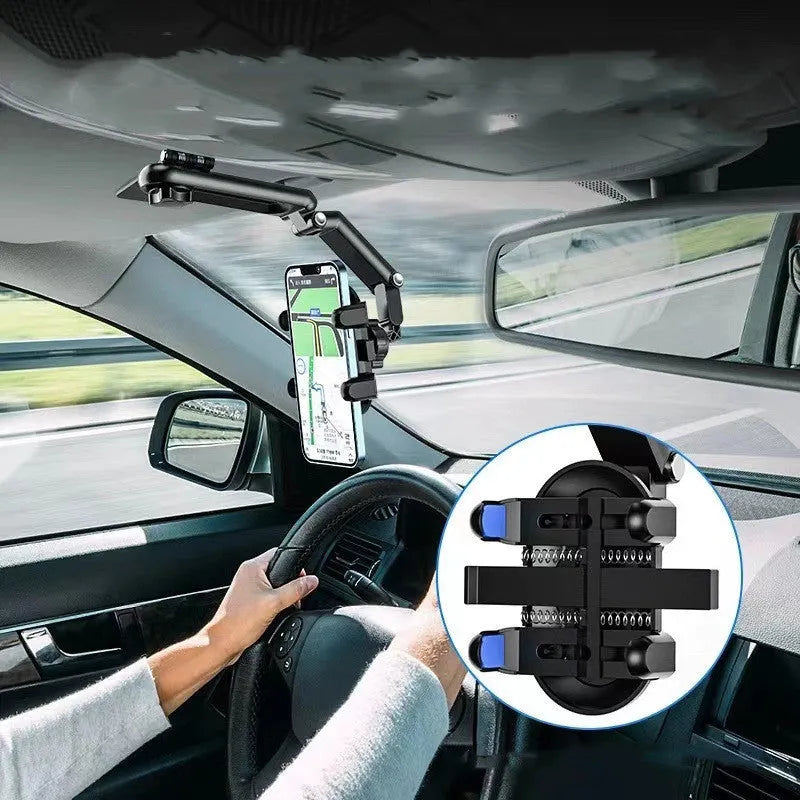 Car mount sun visor for rear seat passengers in black or green with buckle installation