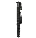 Black carbon fibre SLR camera monopod fully extended to 1540mm height