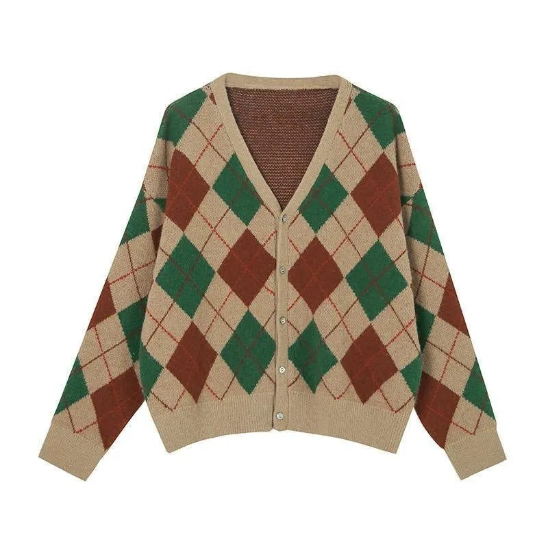 Acrylic knit casual cardigan coat in macaron colours: pink, green, black, dark khaki, light khaki.