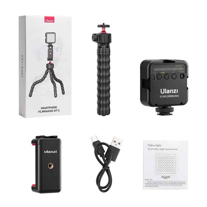Multifunctional photography and video VLOG suite complete kit with tripod in 2985 set colour