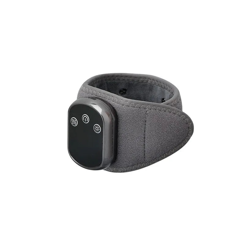 Grey household hand massage instrument with heating function for wrist ankle knee physiotherapy
