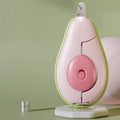 Green pet nail clipper with LED light on, showing scissor design and anti-slip handle for small dogs and cats.
