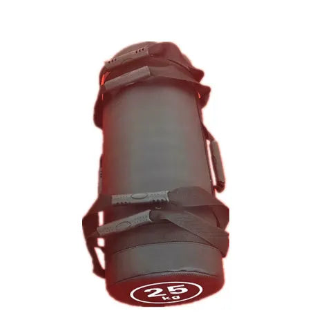Flat white leather PVC fitness training sandbag with weight options from 5KG to 30KG
