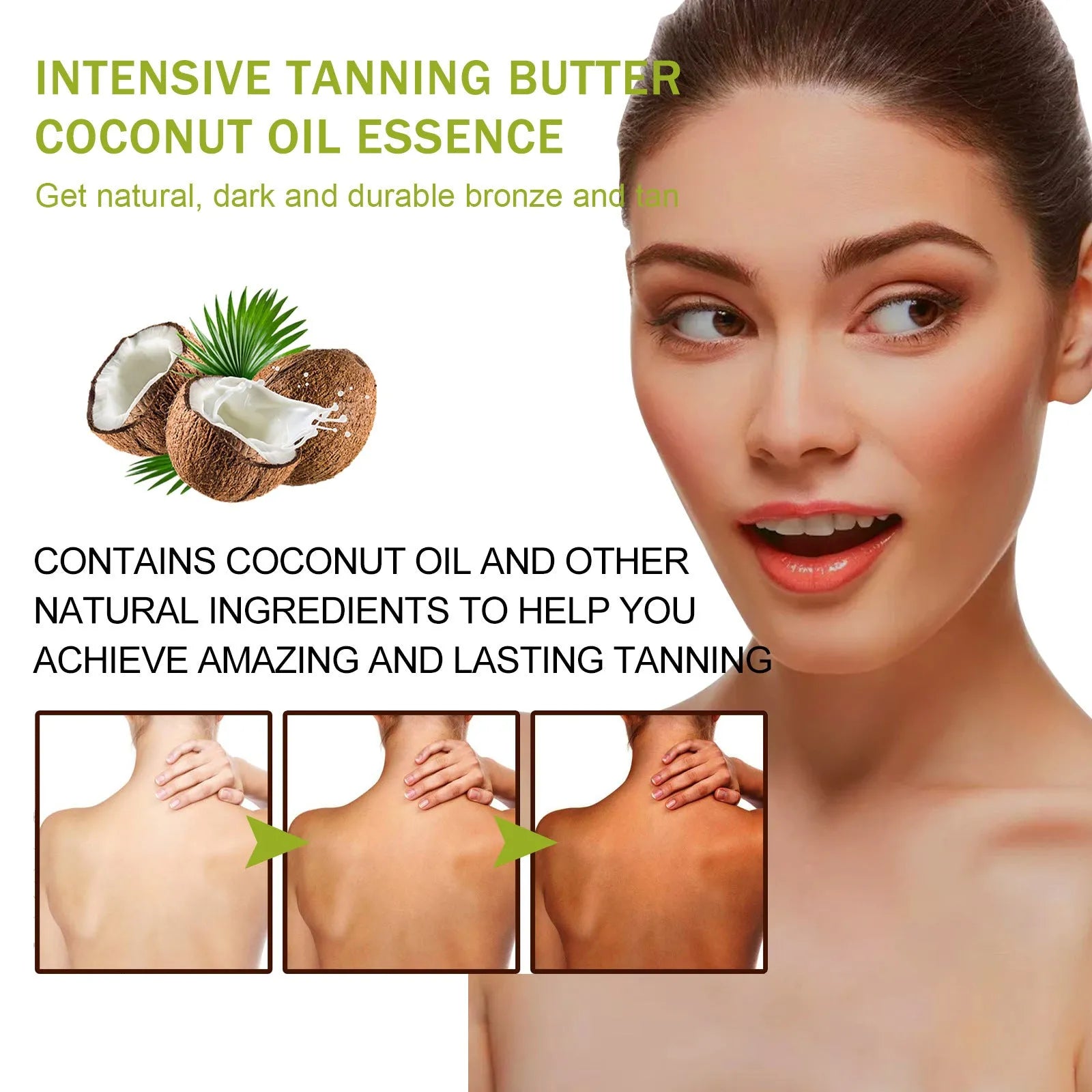 100g tub of natural oil blackening cream with coconut and aloe for outdoor skin protection