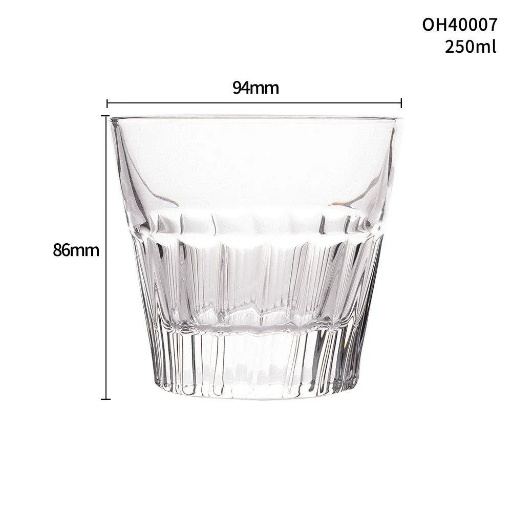 Whiskey glass with thick base in selected colour from ten available options, 301-400ml capacity