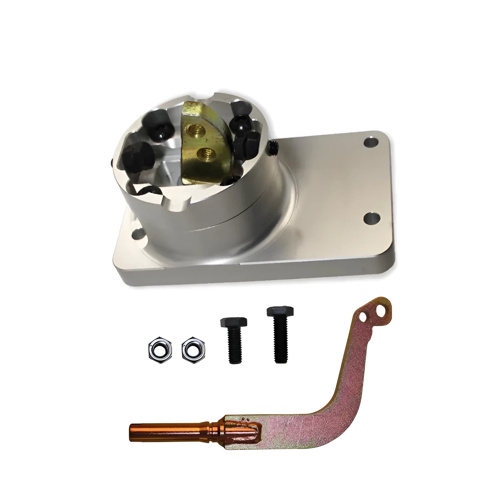 Silver aluminium alloy gear shift short lever for Horton vehicles car accessory