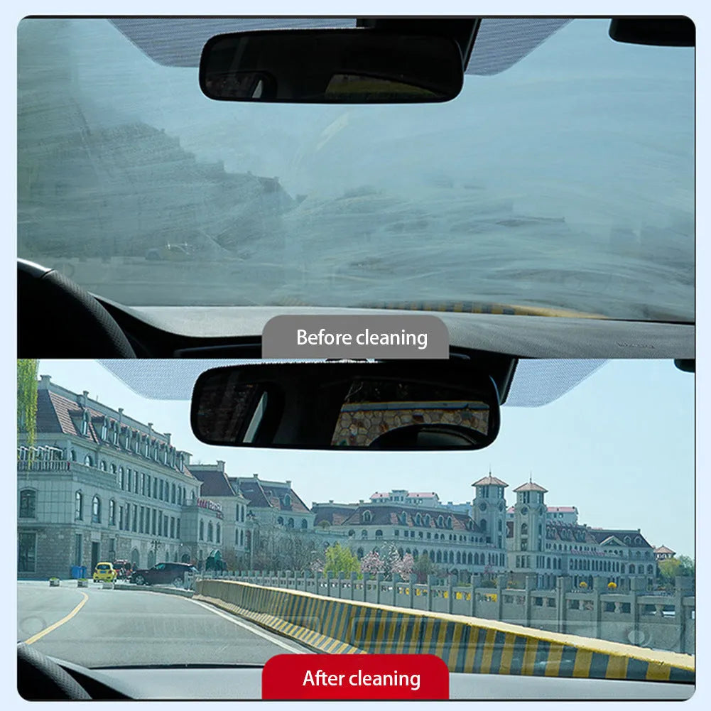 Glass oil film remover cleaning cream in 50ml, 100ml, and 200ml plastic containers for car windows