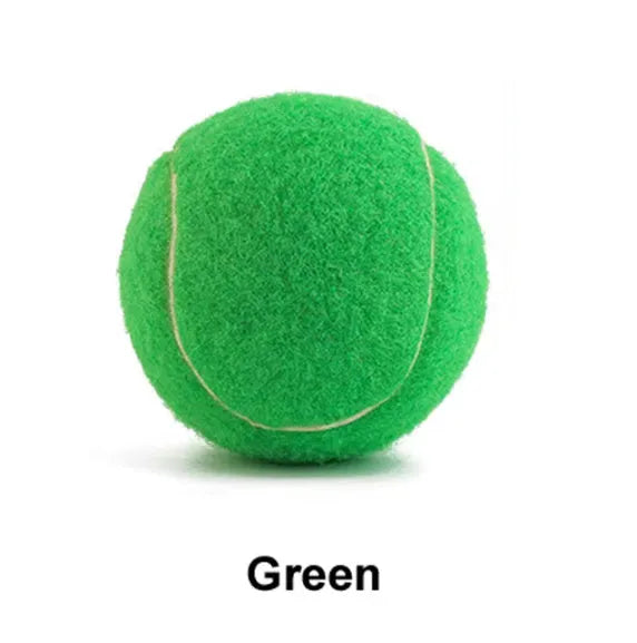 6.3cm bite-resistant rubber tennis ball dog toy in multiple colour options