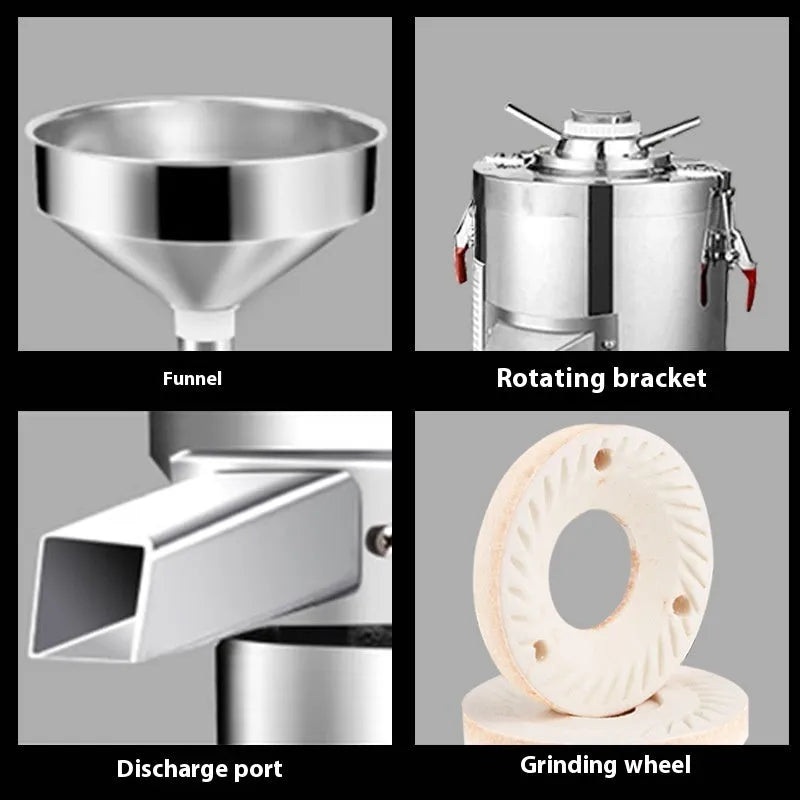 ZX-100Y stainless steel electric sesame paste machine with 100mm grinding wheel for household use