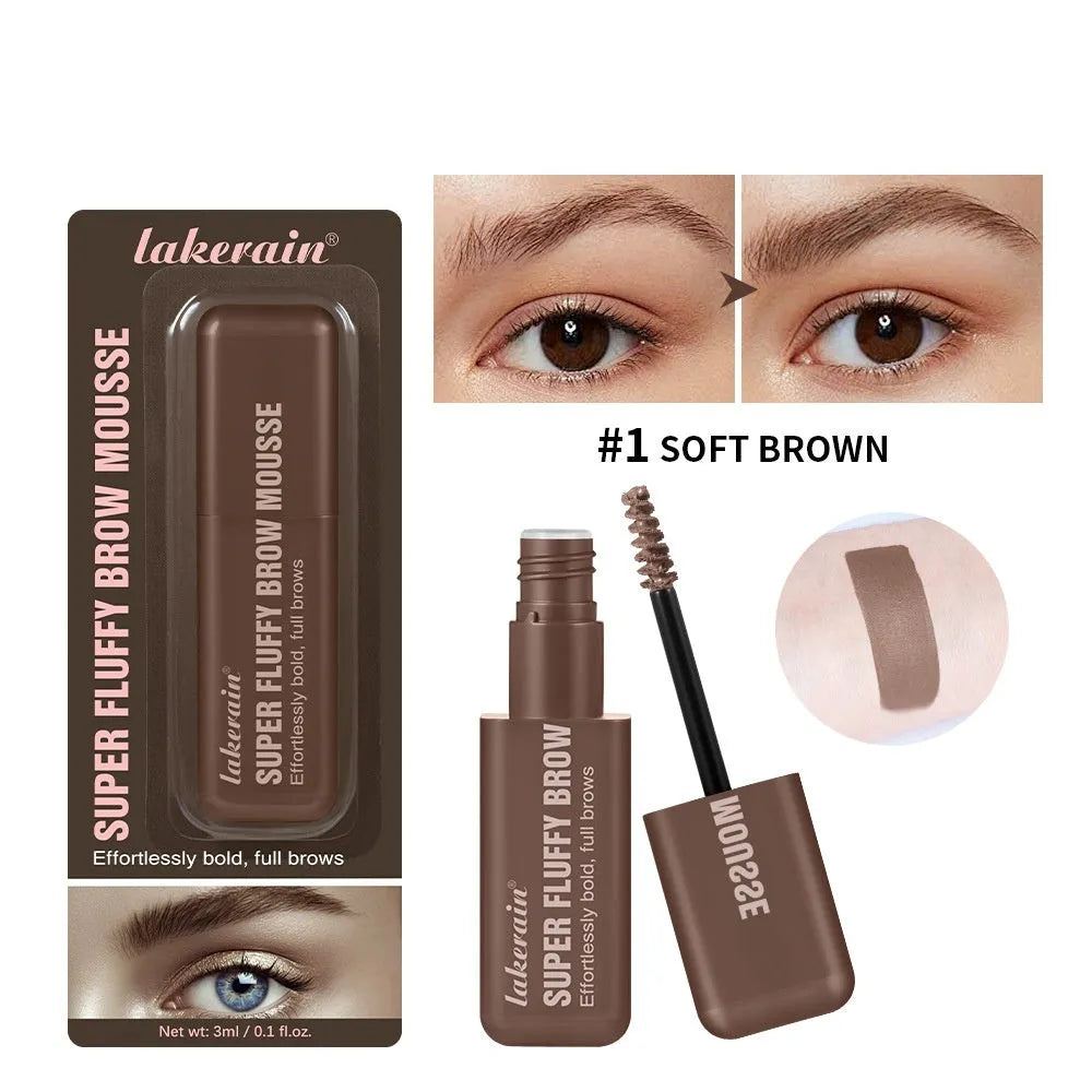 Eyebrow cream kit with dye component for brow shaping in six colour shades