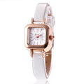 Women's fashion watch with alloy case in black, white, pink, or brown colour options