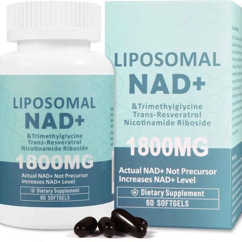 Bottle of NMN Nicotinamide Mononucleotide gel capsule dietary supplement
