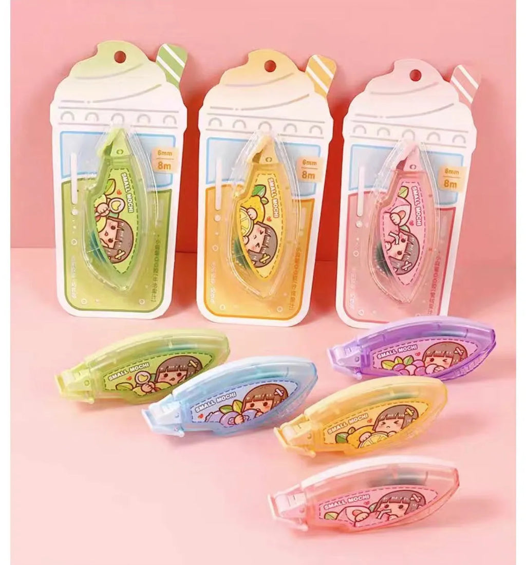 Cute juice colour hand account dotting glue for student stationery and craft projects