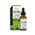60ml bottle of tea tree essential oil for facial massage and skincare application