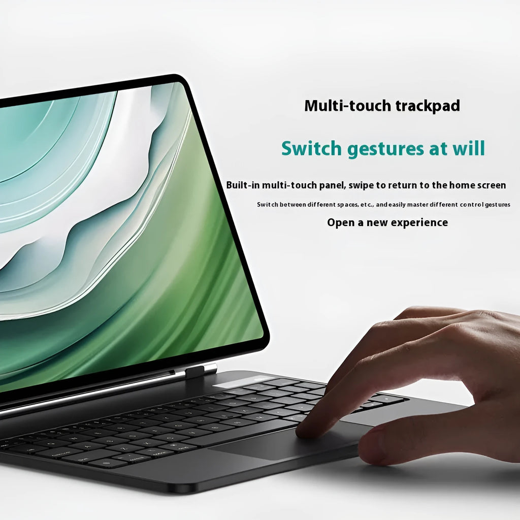 Huawei MatePad magnetic wireless keyboard protective cover in black with Bluetooth connectivity