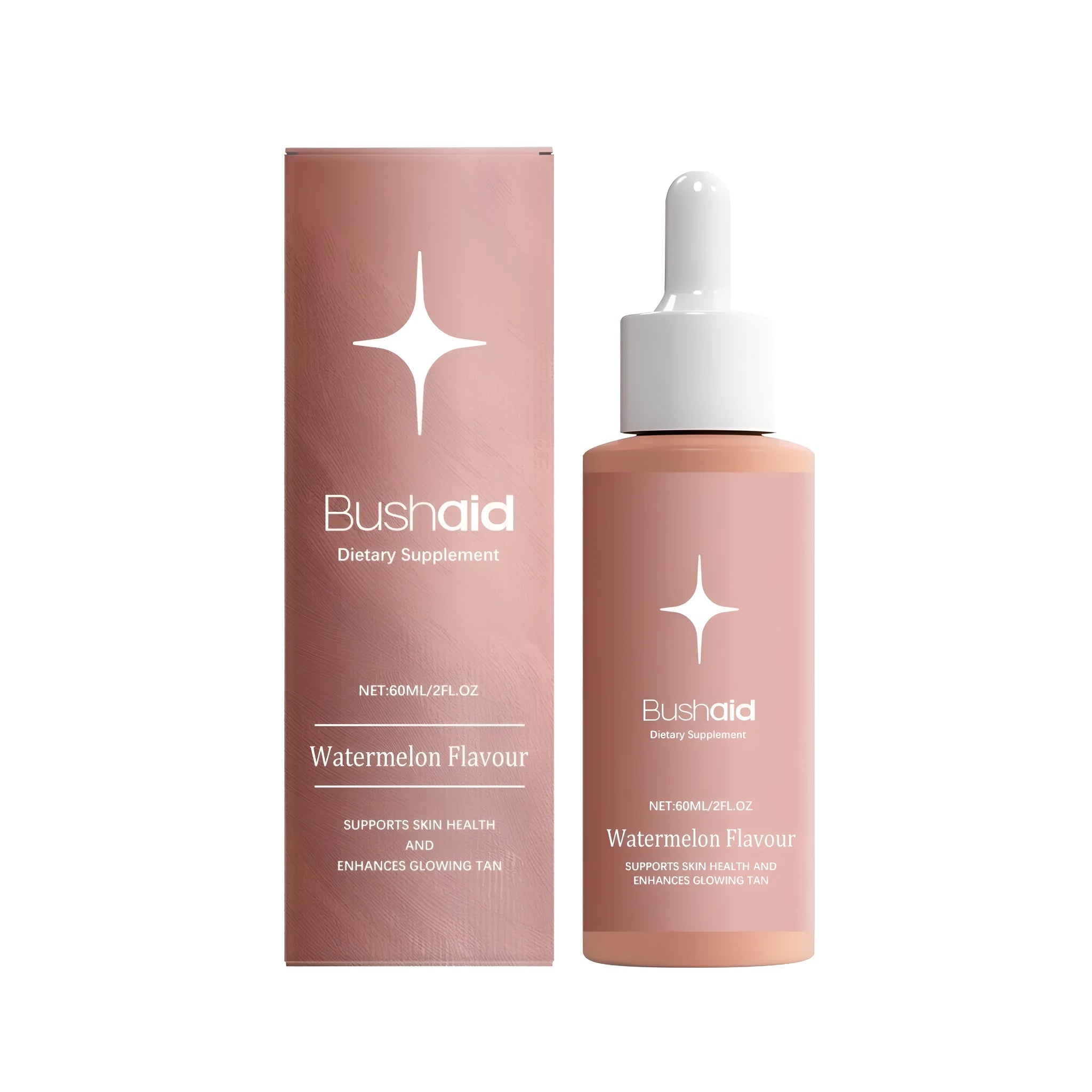 60ml bottle of liquid dietary supplement drops with traditional Chinese medicine extract and vitamin B1.