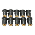 Black rubber expansion nuts with brass inserts for motorcycle windshield mounting in M4 M5 M6 sizes