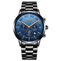 Men's waterproof quartz sports watch in multiple colour options with 12mm thickness