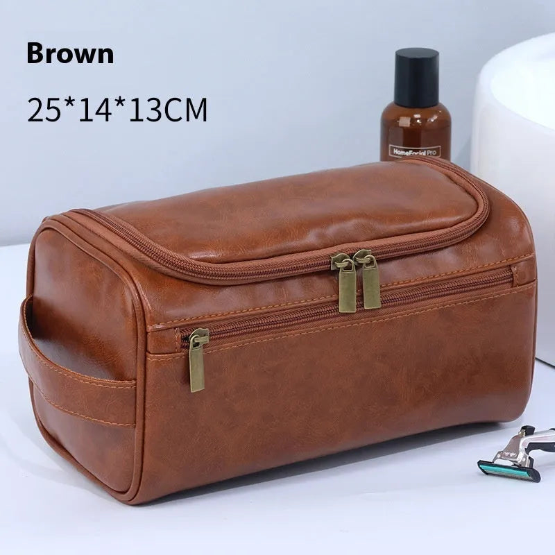 Large waterproof cosmetic storage bag in multiple colour options for skincare and makeup organisation