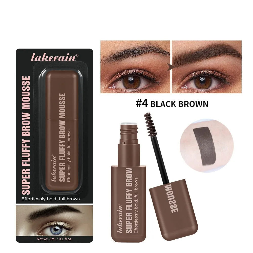 Eyebrow cream kit with dye component for brow shaping in six colour shades