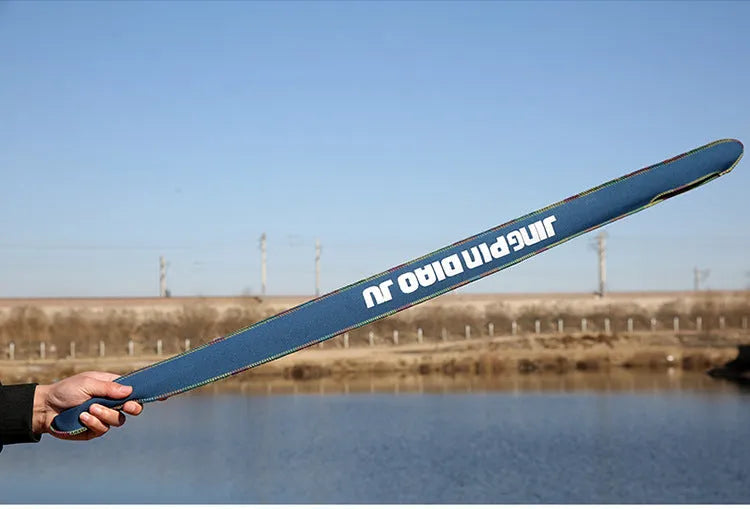 95cm long cotton telescopic fishing rod bag in available colours for rods up to 150cm