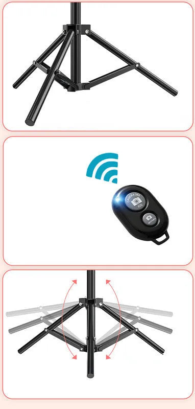 10 inch ring selfie light with metal bracket for smartphone photography