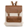 Korean style retro backpack in soft PU material available in four colours
