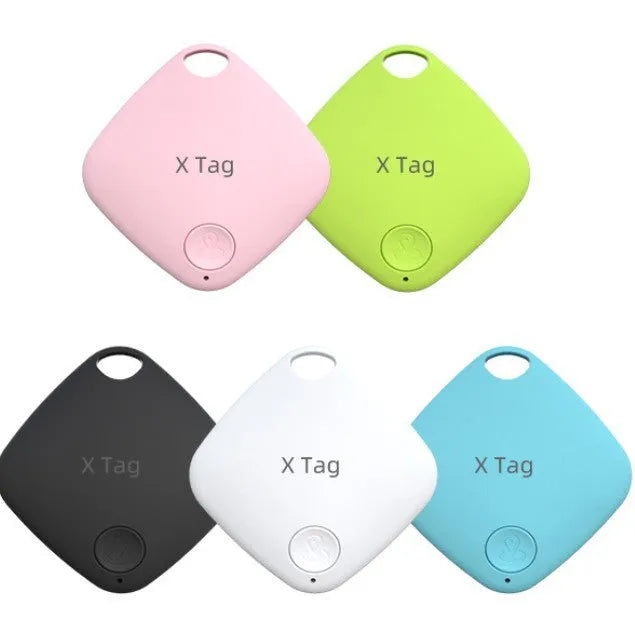 Compact Bluetooth anti-lost alarm locator for keys, wallet and pet tracking in multiple colours