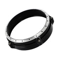 Black CNC aluminium headlight cover for BMW R NineT Scrambler 2014-2017