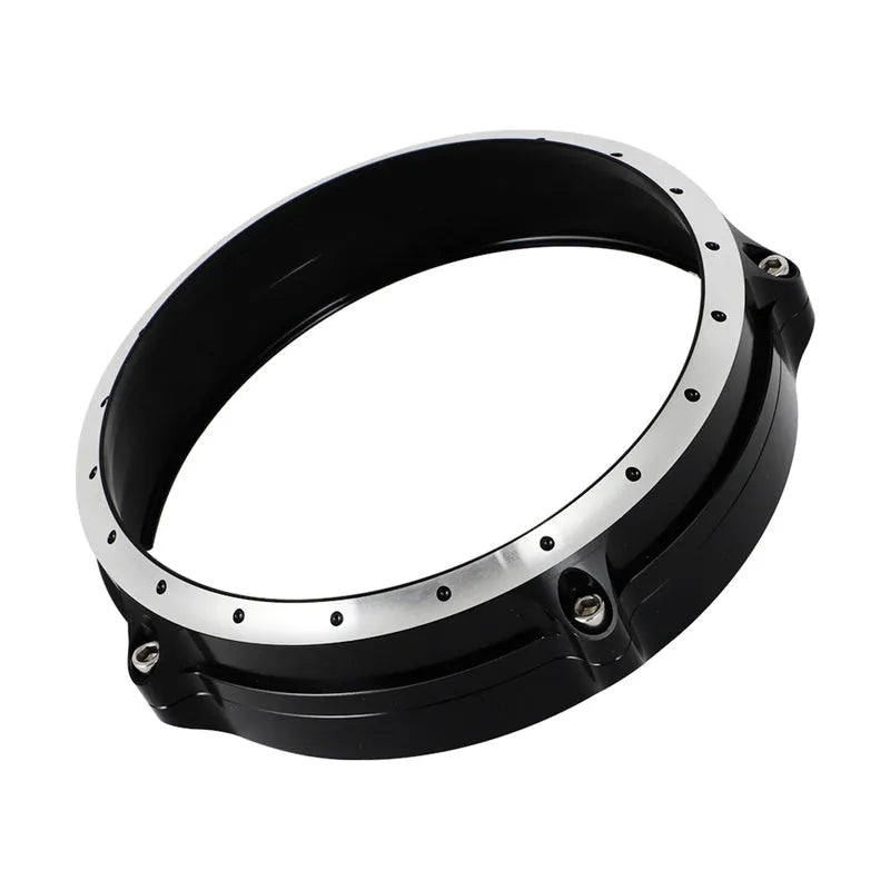 Black CNC aluminium headlight cover for BMW R NineT Scrambler 2014-2017