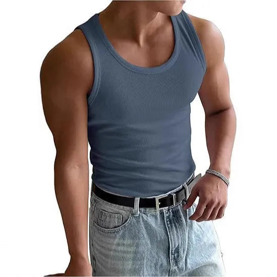 Men's tight fit round neck workout t-shirt with wool lining in six colour options for gym training