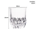 Whiskey glass with thick base in selected colour from ten available options, 301-400ml capacity