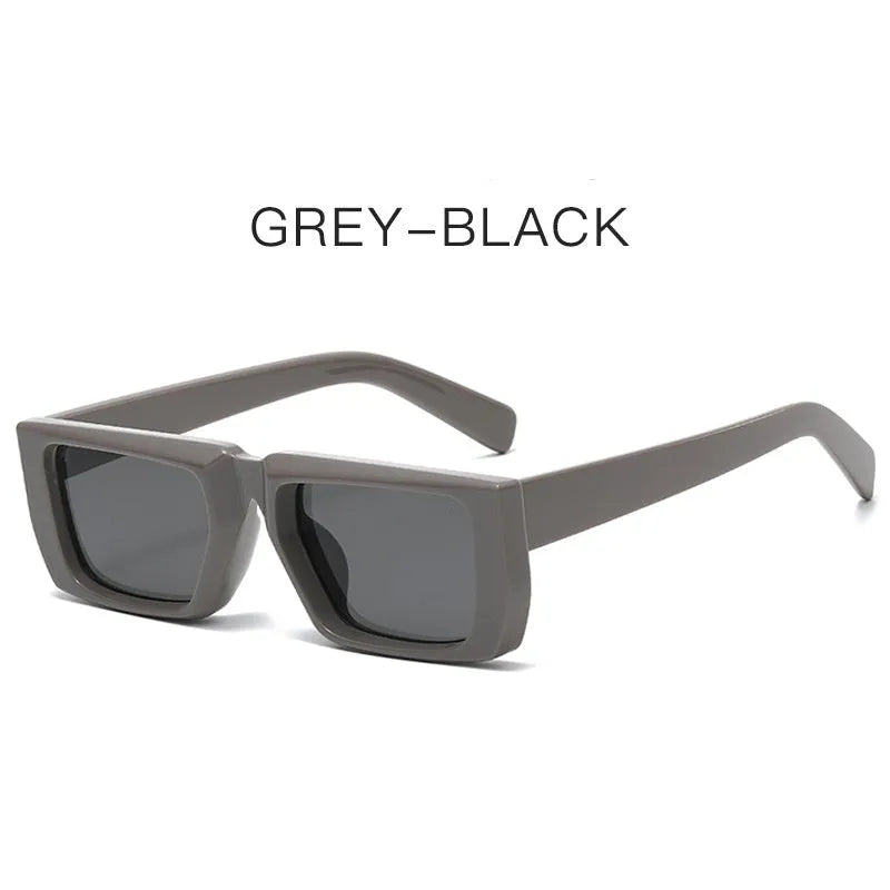Special-shaped sunglasses with UV400 protection in multiple colour options including black, blue, green and transparent frames