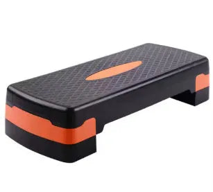 ABS fitness stepper platform for step aerobics in grey, green, or orange colours