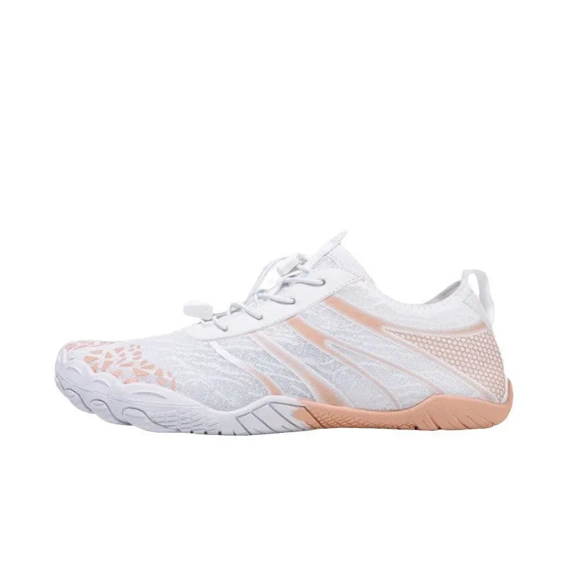 Casual beach running shoes with Lycra stretch fabric upper in multiple colour options
