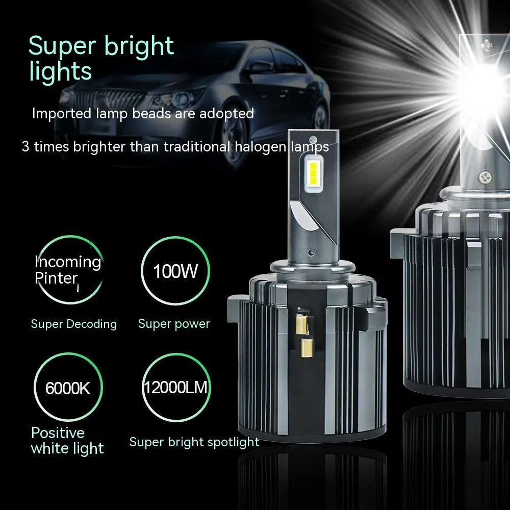 VW Golf 7 LED low beam headlight bulb with aviation aluminium alloy housing