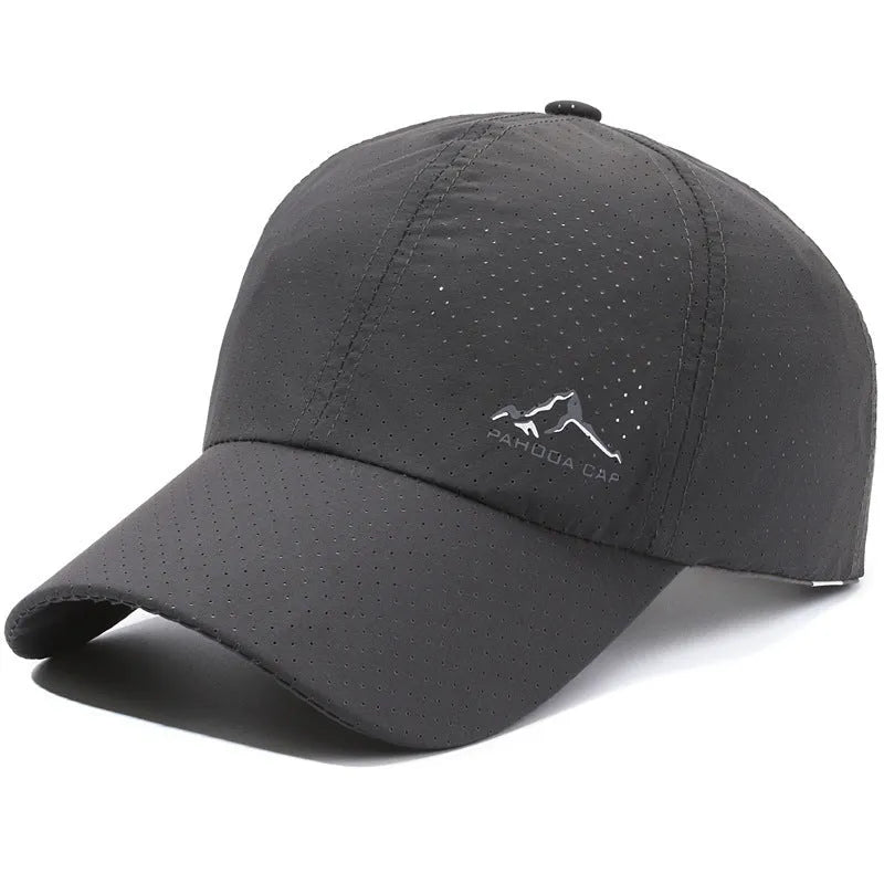 Korean-style dome crown baseball cap in polyester with adjustable strap for summer sun protection