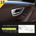 BMW 5 Series interior door handle decorative trim strips in colour-matched finish